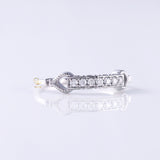 Vintage Inspired Art Deco Round Cut Moissanite Diamond Minimalist Wedding Band