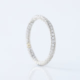 Art Deco Moissanite Diamond Eternity Wedding Band For Her