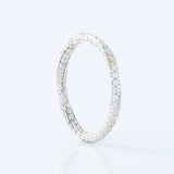 Art Deco Moissanite Diamond Eternity Wedding Band For Her