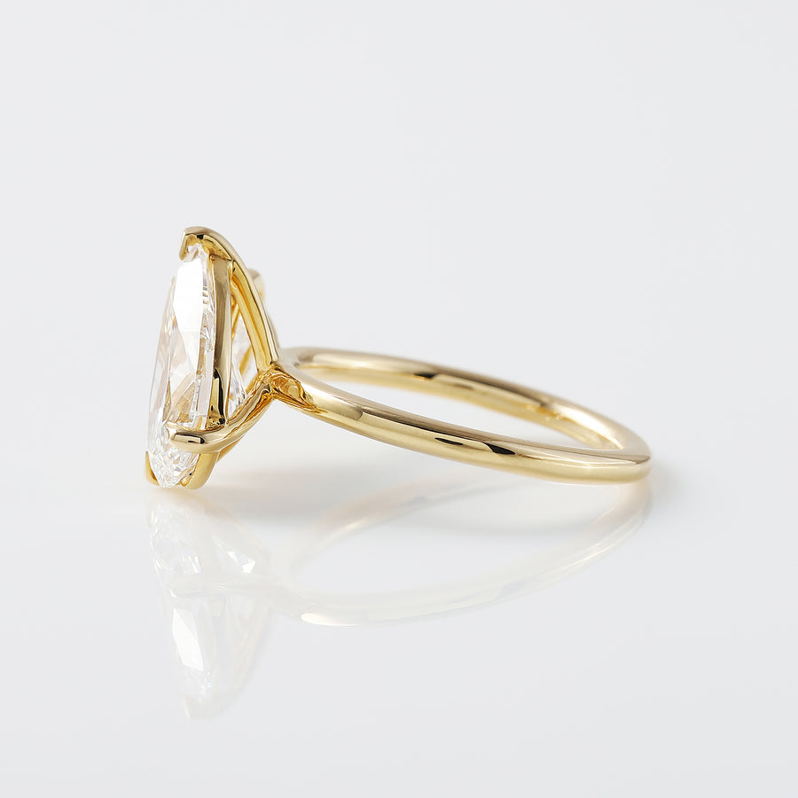 IGI certified Pear Diamond Toi Et Moi Ring