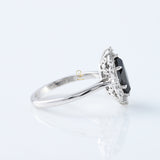 Vintage Inspired Marquise Cut Moissanite Diamond Solitaire Engagement Ring