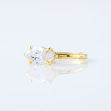 East to West Marquise Cut IGI Certified Lab Grown Diamond Solitaire Engagement Ring