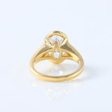IGI Certified Oval Cut Lab Grown Diamond Split Shank Solitaire Engagement Ring