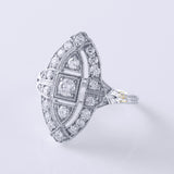 Vintage Inspired Moissanite Milgrain Ring