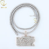 HipHop Iced Out Moissanite Diamond Letter Pendant