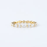 Marquise/Round Cut Moissanite Diamond Minimalist Eternity Wedding Band
