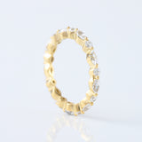 Marquise/Round Cut Moissanite Diamond Minimalist Eternity Wedding Band