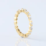 Marquise/Round Cut Moissanite Diamond Minimalist Eternity Wedding Band