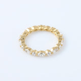 Marquise/Round Cut Moissanite Diamond Minimalist Eternity Wedding Band