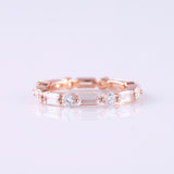Alternative Stone Lab Grown Stackable Band