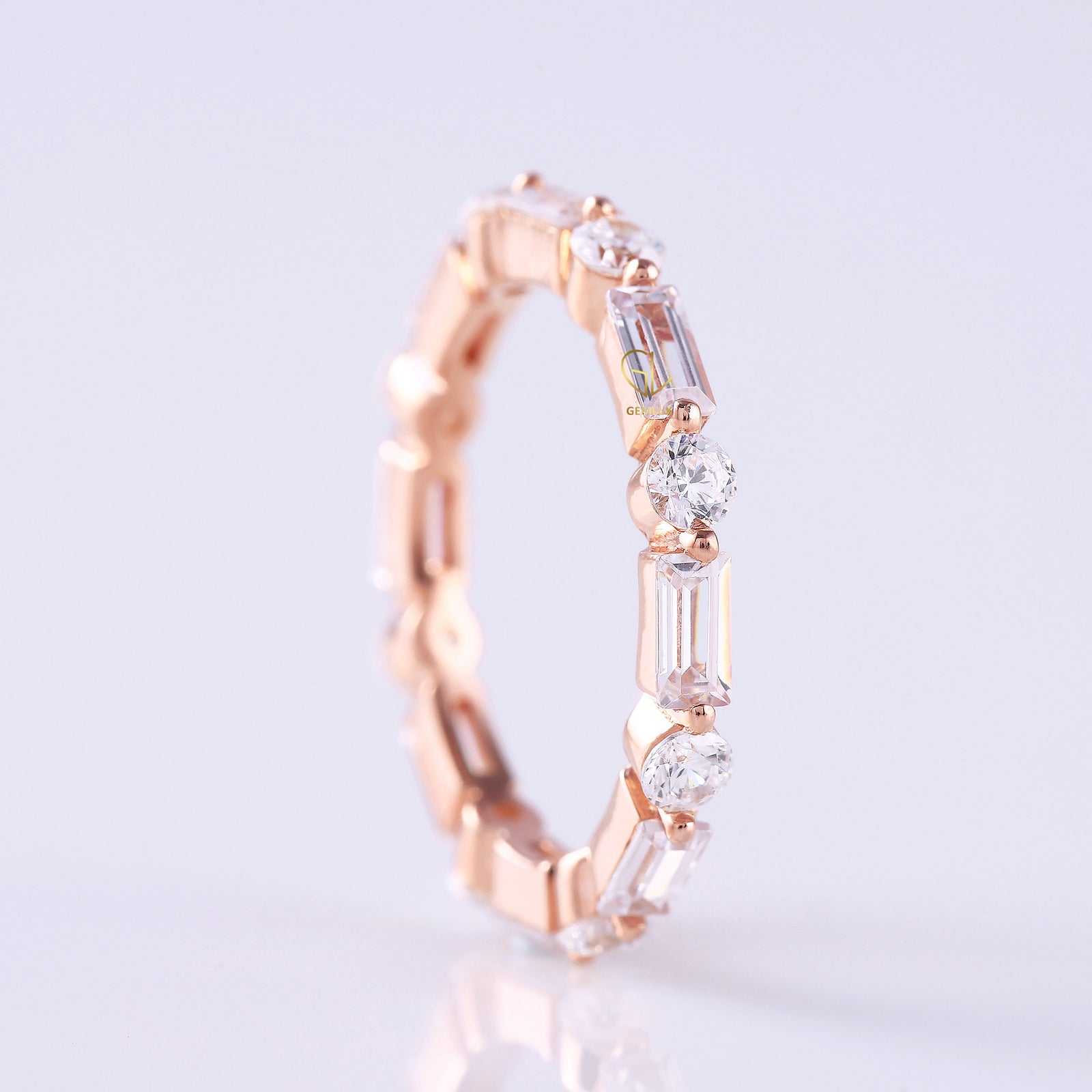 Alternative Stone Lab Grown Stackable Band