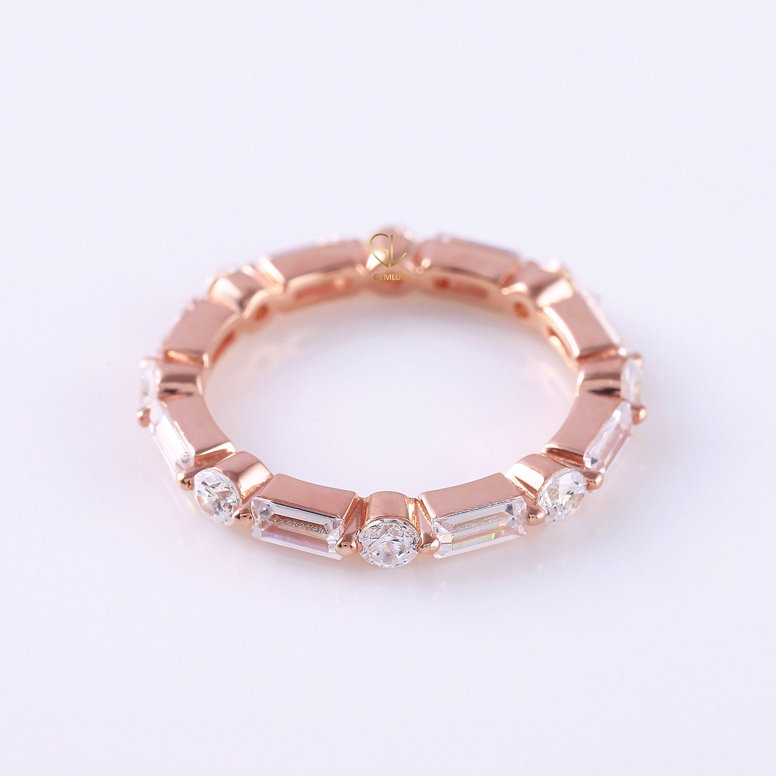 Alternative Stone Lab Grown Stackable Band