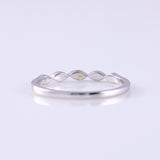 Vintage Art Deco Moissanite Delicate Wedding Band