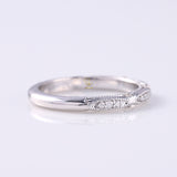 Lab Grown Vintage Art Deco Milgrain Wedding Band