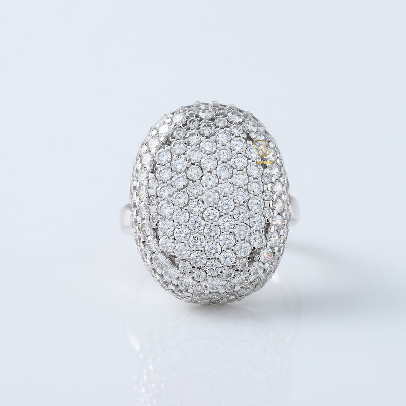 Round Cut Moissanite Diamond Twilight Bella Engagement Ring