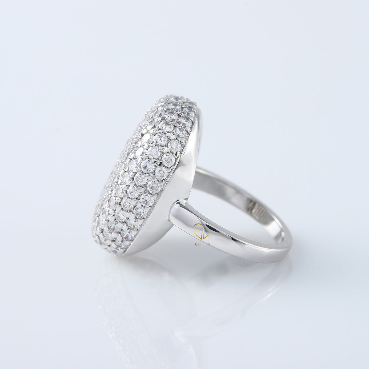 Round Cut Moissanite Diamond Twilight Bella Engagement Ring
