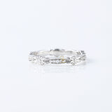 Vintage Style Art Deco Moissanite Diamond Wedding Band