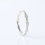 Vintage Style Art Deco Moissanite Diamond Wedding Band