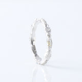 Vintage Style Art Deco Moissanite Diamond Wedding Band