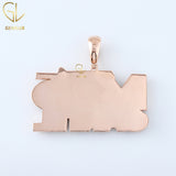 Iced Out Moissanite Letter With Gun Hiphop Pendant
