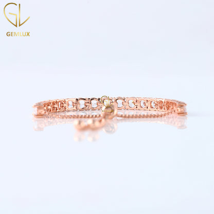 Certified Round Cut Lab Grown Diamond Adjustable Bracelet For Women