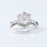 Irish Crown Heart Shape Diamond Claddagh Ring