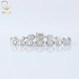 925 Silver Moissanite Diamond Vintage Bracelet