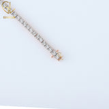 Round Cut Moissanite Diamond Tennis Chain For Men Women
