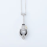 Vintage Inspired Art Deco Wedding Necklace Pendant