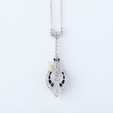 Vintage Inspired Art Deco Wedding Necklace Pendant