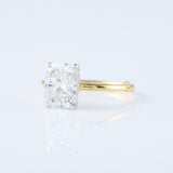 Elongated Cushion Cut Moissanite Solitaire Engagement Ring