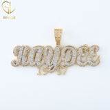 Custom Iced Out Letter Name Hiphop Charm Pendant