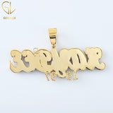 Custom Iced Out Letter Name Hiphop Charm Pendant