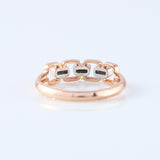 Cable Chain Link 14k Gold Ring