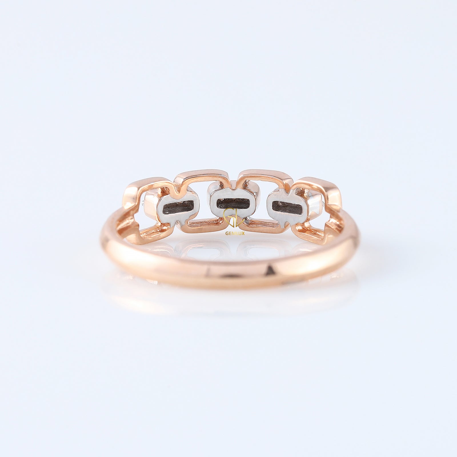 Cable Chain Link 14k Gold Ring