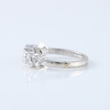 Marquise & Round Lab Grown Wedding Band