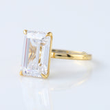 5.34ct Emerald Cut Lab Grown Solitaire Engagement Ring