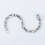 Iced Out Moissanite Cuban Link Chain HipHop Bracelet