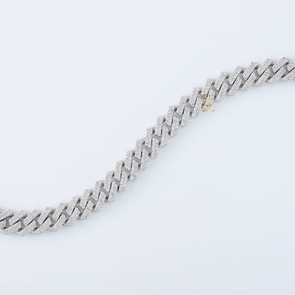 Lab Grown Diamond HipHop Iced Out Cuban Link Chain Bracelet