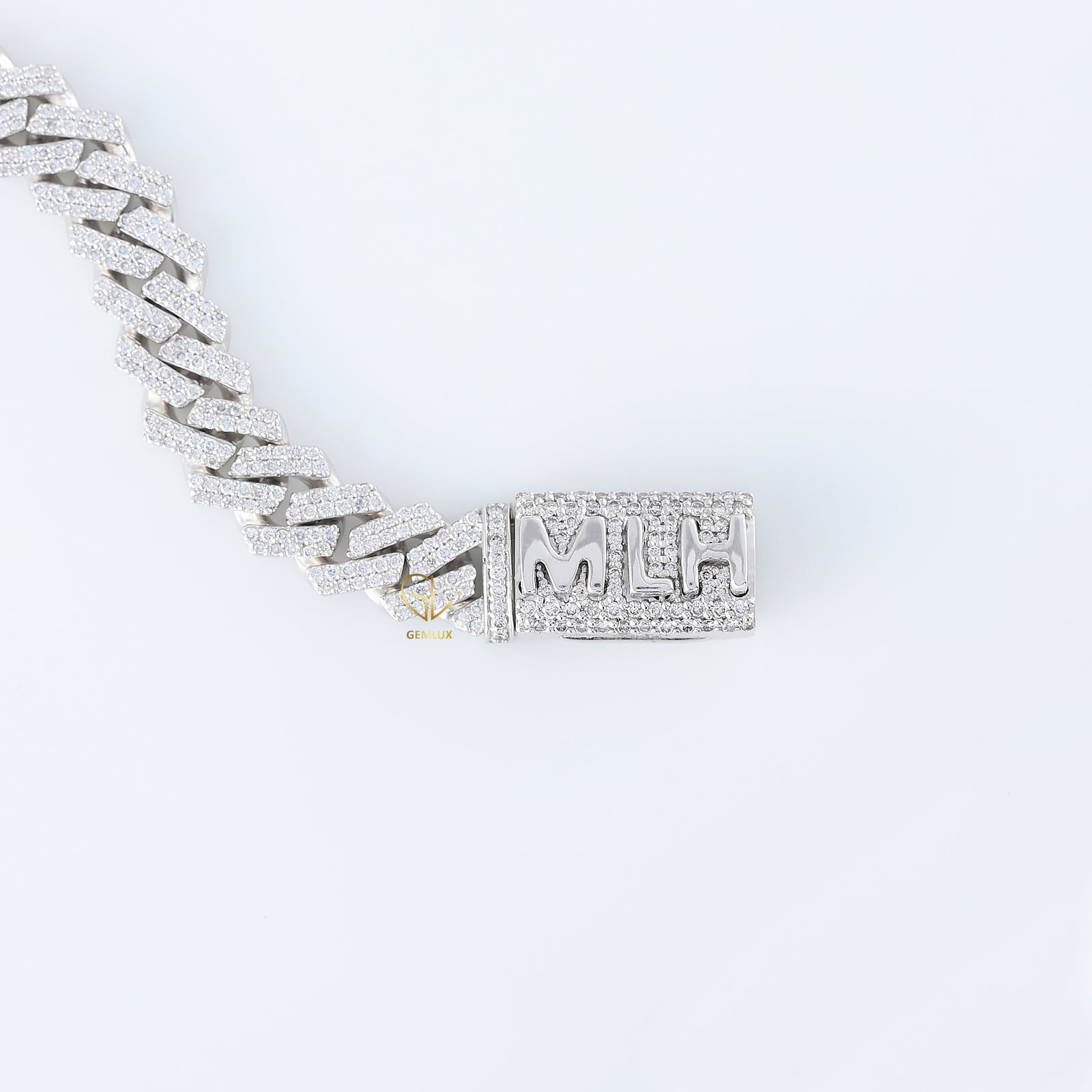 Iced Out Moissanite Cuban Link Chain HipHop Bracelet