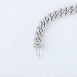 Lab Grown Diamond HipHop Iced Out Cuban Link Chain Bracelet