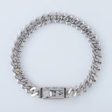 Iced Out Moissanite Cuban Link Chain HipHop Bracelet