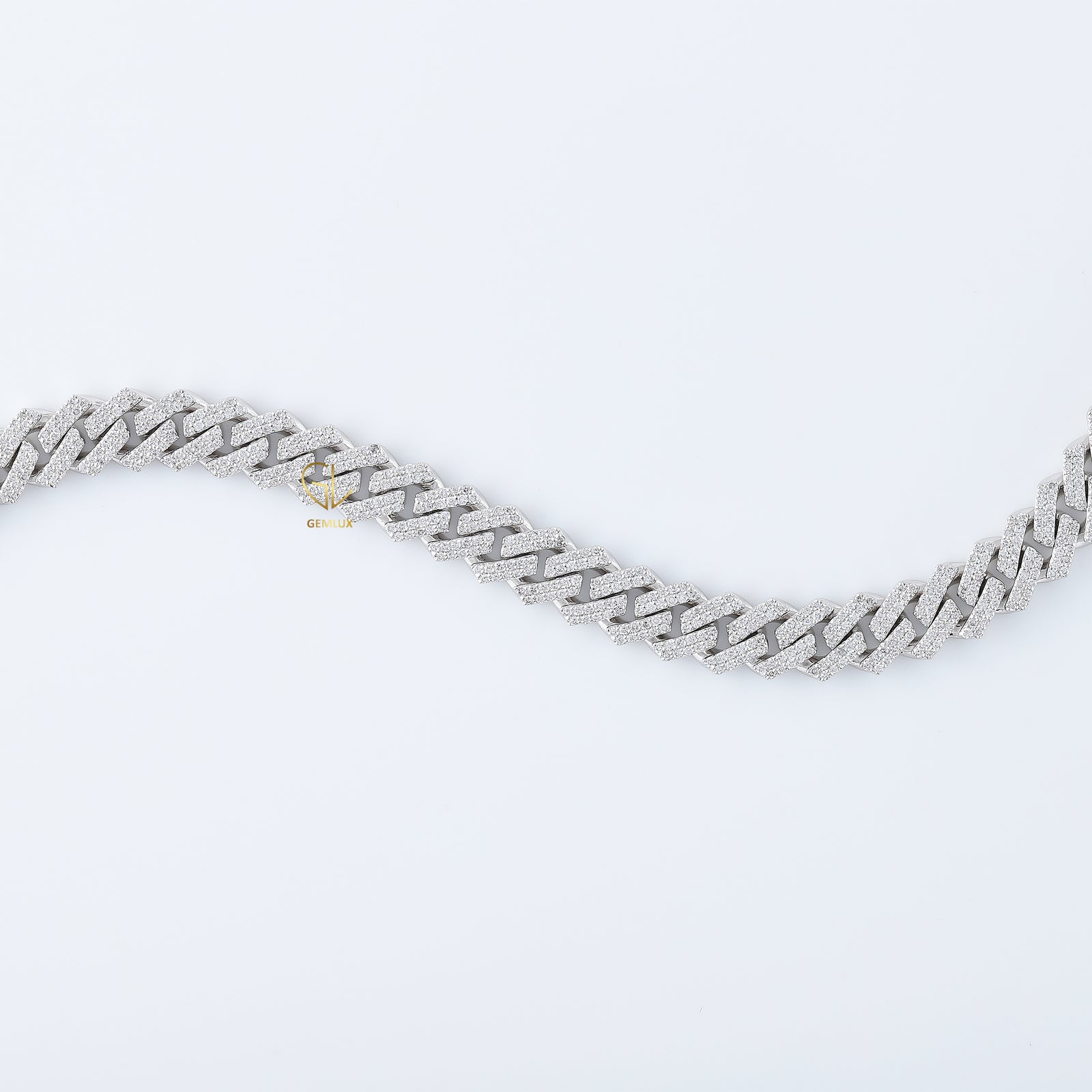 Bling Bling Moissanite Diamond Hip Hop Style Cuban Chain