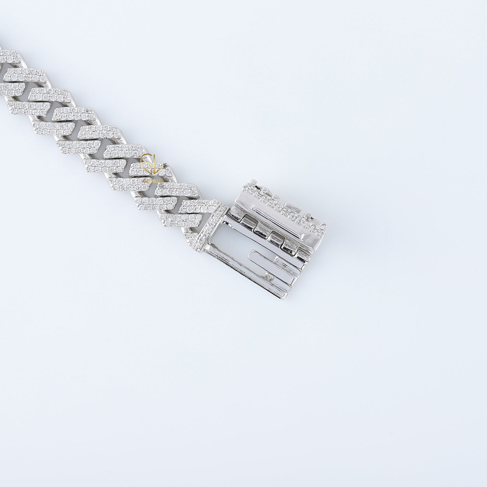 Bling Bling Moissanite Diamond Hip Hop Style Cuban Chain