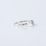 Seven Stone Round Cut Moissanite Diamond Wishbone Wedding Band