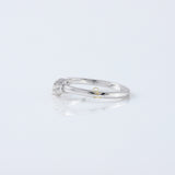 Seven Stone Round Cut Moissanite Diamond Wishbone Wedding Band