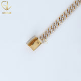 Iced Out Moissanite Diamond Cuban Link HipHop Bracelet