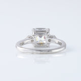 Trilogy 1.5 Ct Asscher Cut Lab Grown Three Stone Engagement Ring