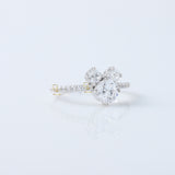 Three Stone Lab Grown Diamond Mickey Mouse Ring