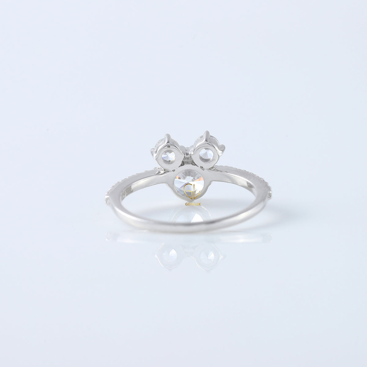 Three Stone Lab Grown Diamond Mickey Mouse Ring